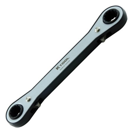 K-Tool International Ratchet Box End Wrench, 12 pt., 1/4"x5/16" KTI-45208